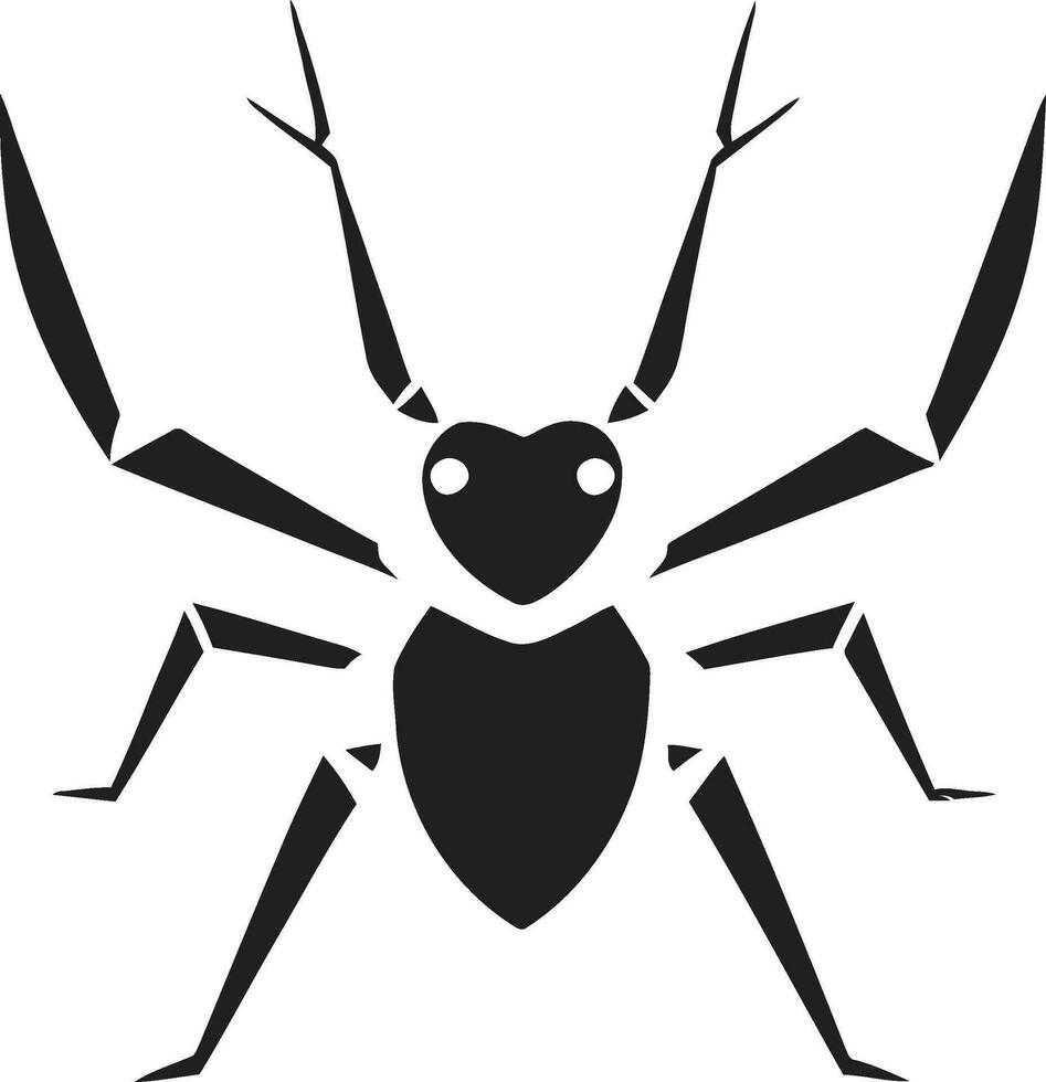 fourmi silhouette dans vecteur intemporel logo conception gracieux fourmi symbole noir vecteur logo talent artistique