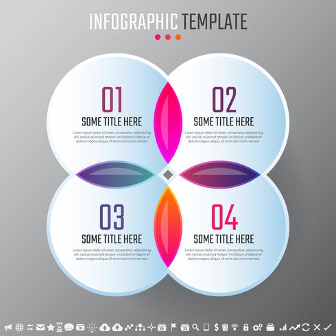 Modèle de conception d&#39;infographie vecteur