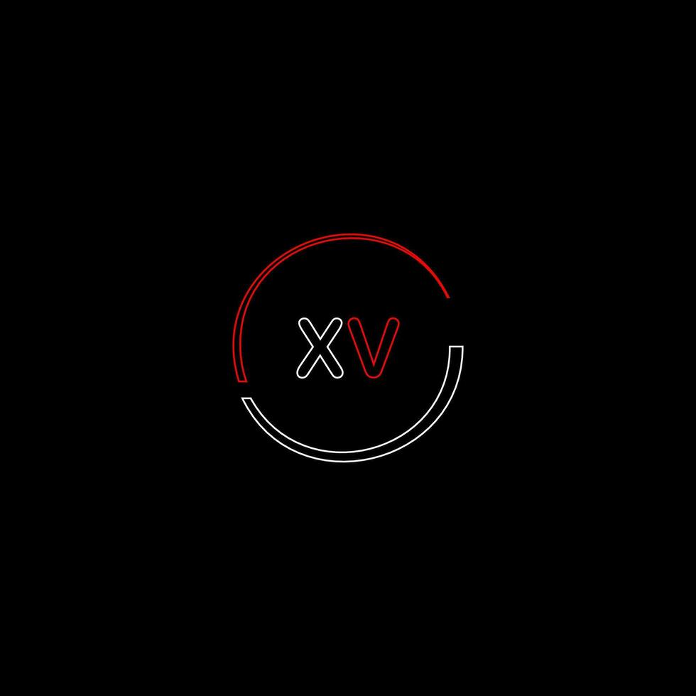 xv Créatif moderne des lettres logo conception modèle vecteur