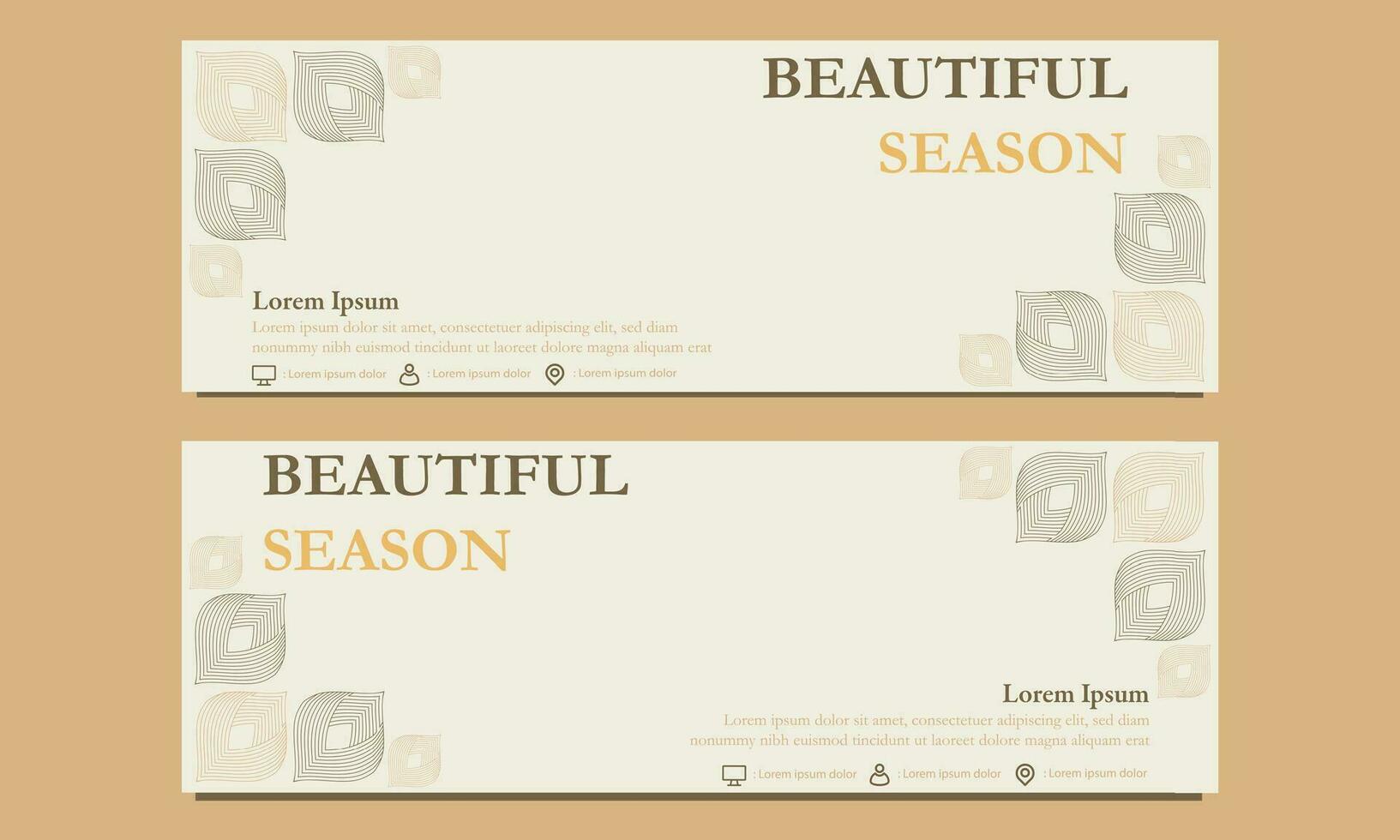 magnifique saison horizontal bannière modèle. adapté pour la toile bannière, bannière et l'Internet les publicités vecteur
