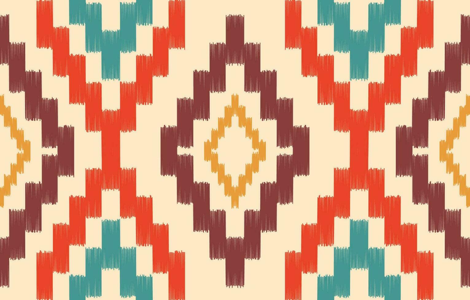 ethnique abstrait ikat art. aztèque ornement imprimer. géométrique ethnique modèle sans couture Couleur Oriental. conception pour Contexte ,rideau, tapis, fond d'écran, vêtements, emballage, batique, vecteur illustration.