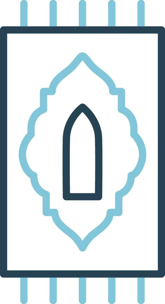 icône de vecteur de tapis de prière