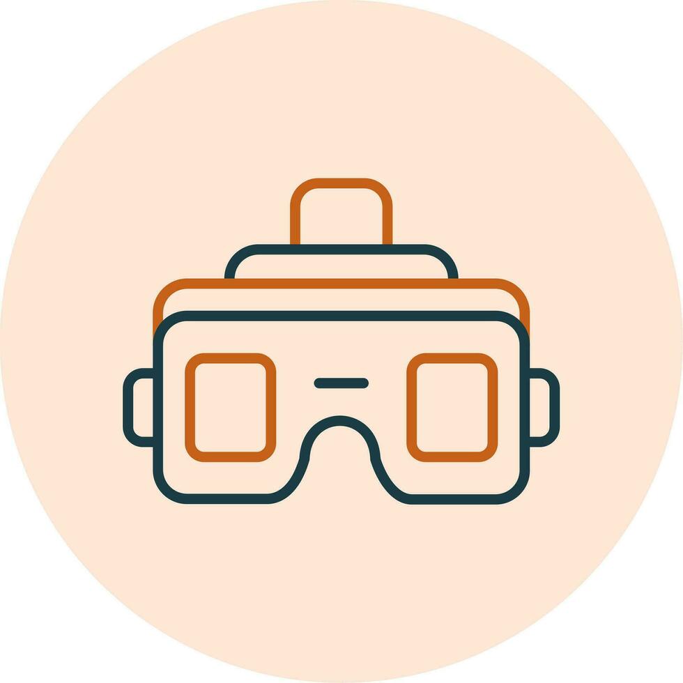 icône de vecteur de lunettes vr