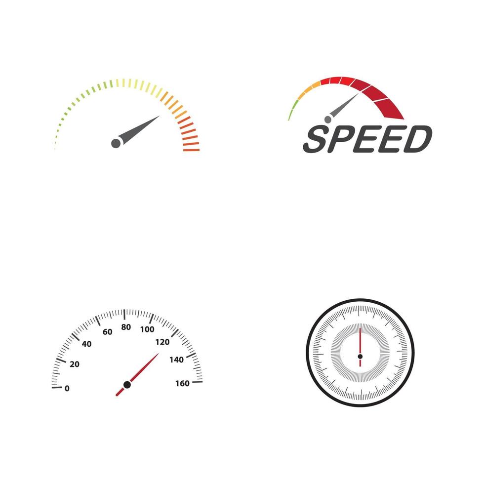 illustration vectorielle de compteur de vitesse vecteur