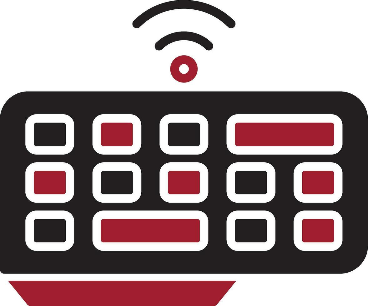 icône de vecteur de clavier sans fil