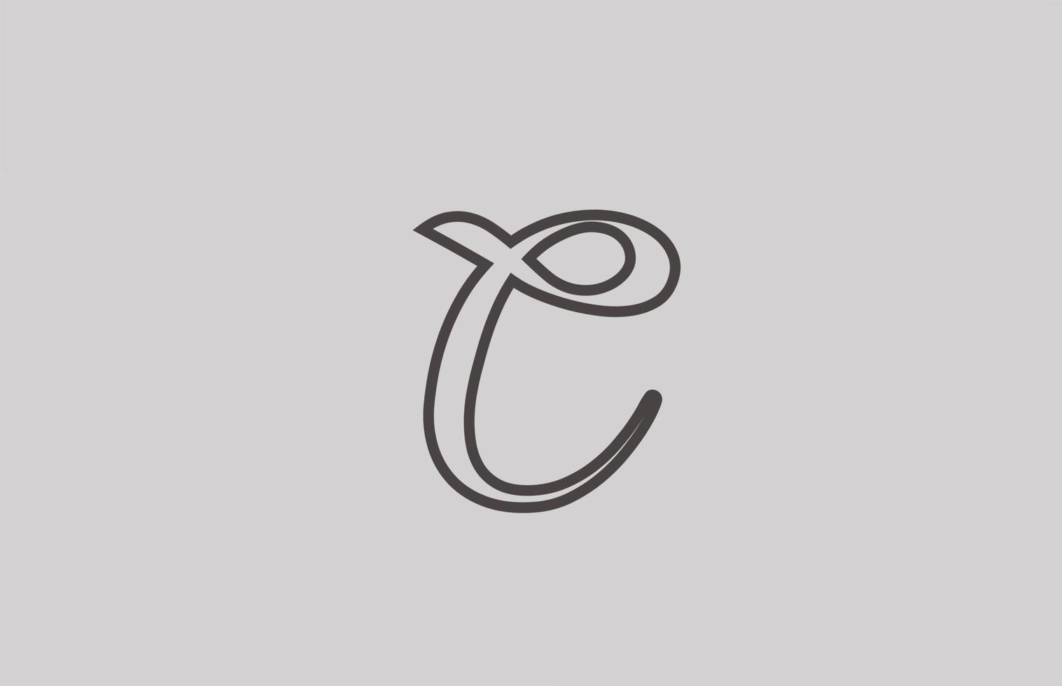 icône du logo de la lettre de l'alphabet pour les entreprises et l'entreprise. modèle créatif vecteur