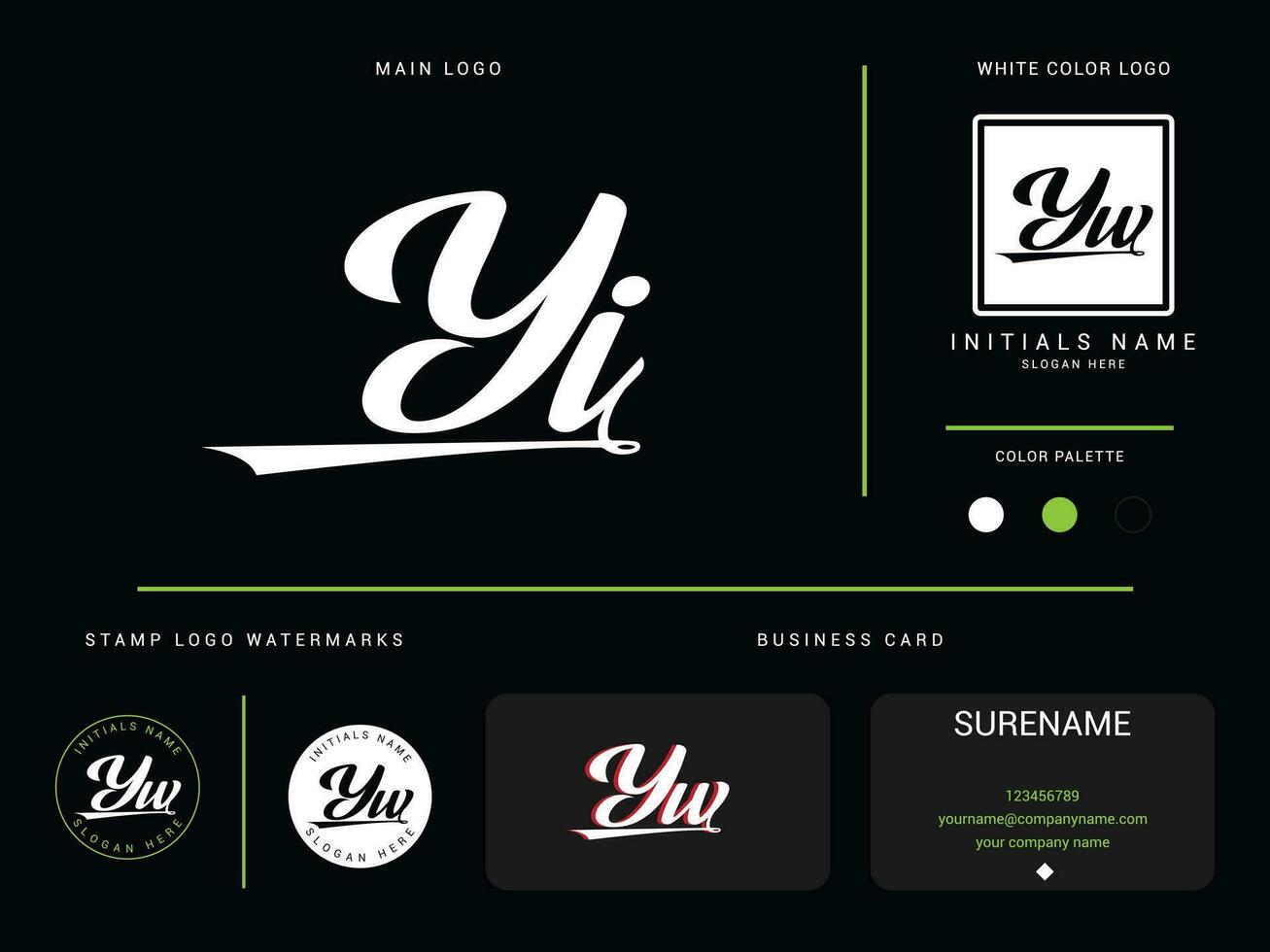 prime vêtements yi luxe affaires logo, initiale yi logo icône conception pour votre Vêtements magasin vecteur