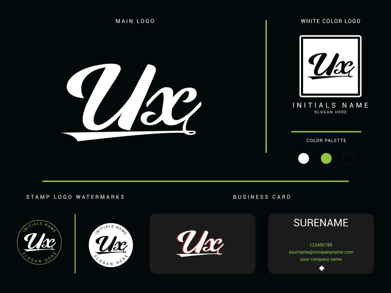 abstrait luxe ux logo vecteur, initiale ux vêtements mode affaires logo vecteur