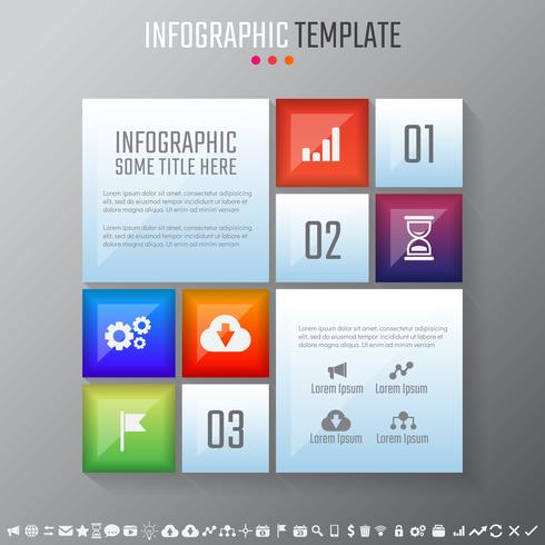 Modèle de conception d&#39;infographie vecteur