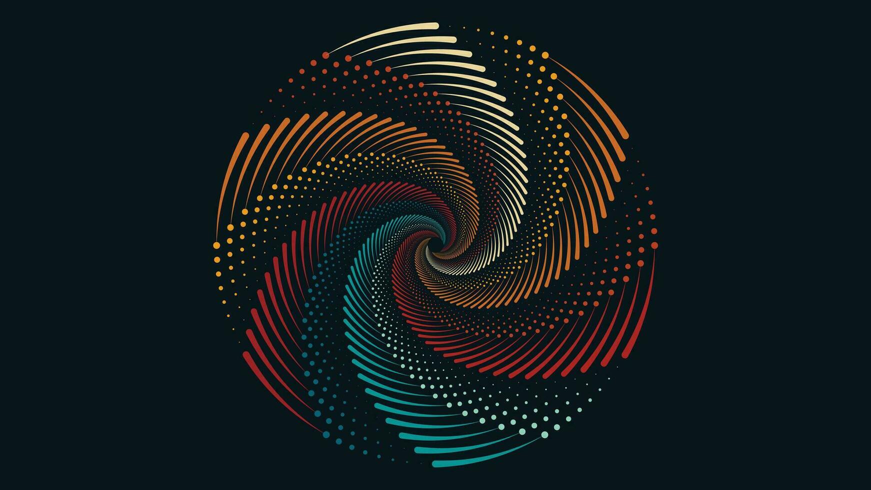 abstrait spirale mandala style Facile Contexte. vecteur