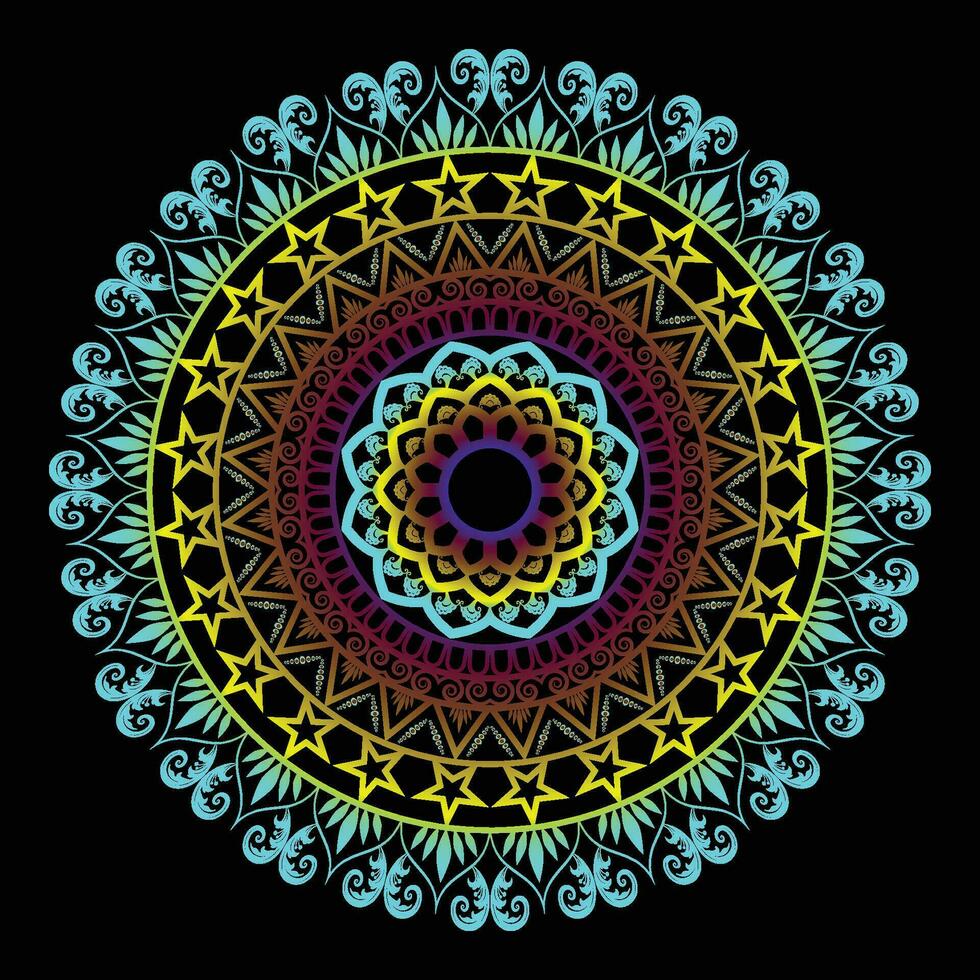 luxueux mandala conception vecteur