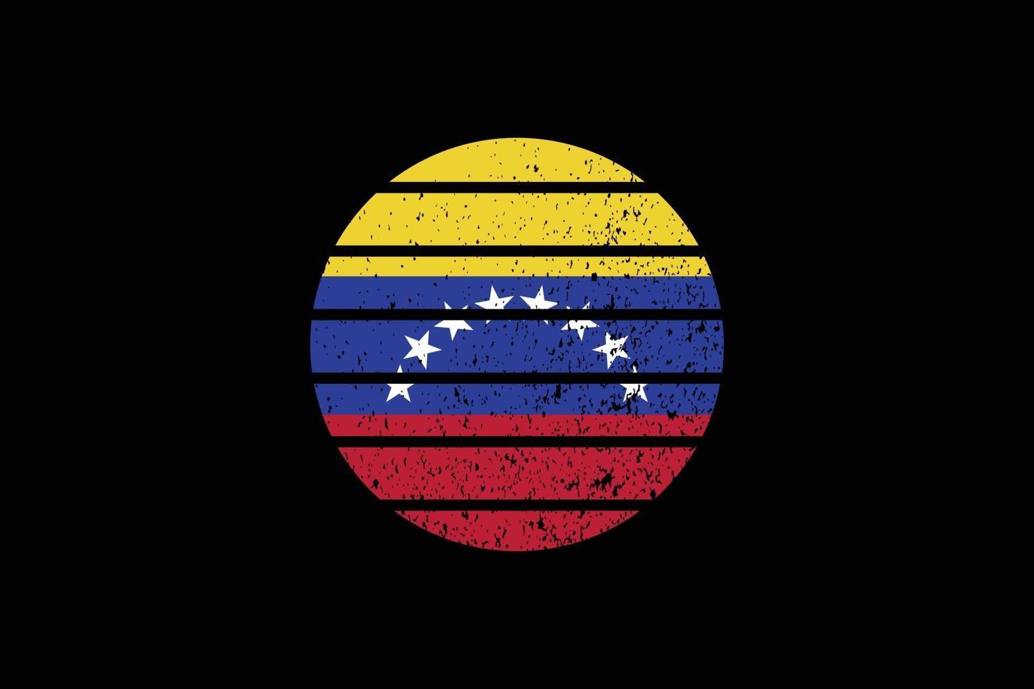 drapeau de style grunge du venezuela. illustration vectorielle. vecteur