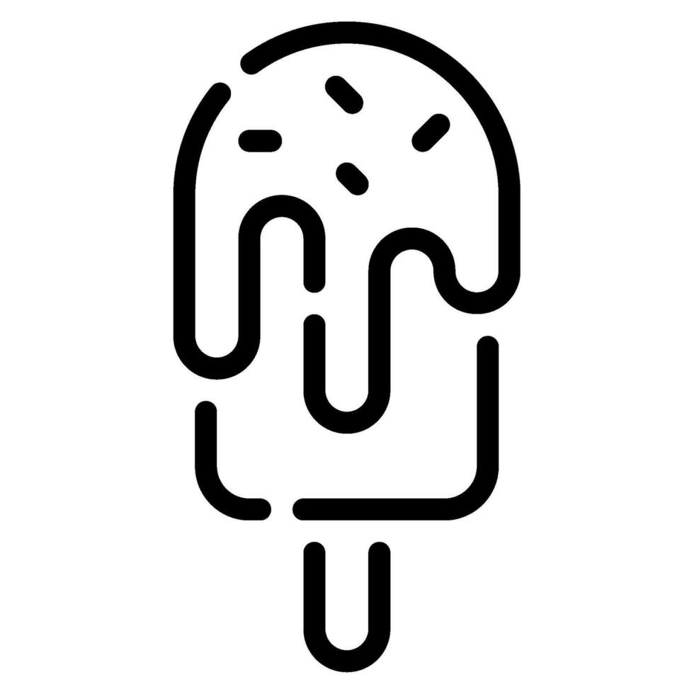 popsicle icône illustration, pour uiux, la toile, application, infographie, etc vecteur