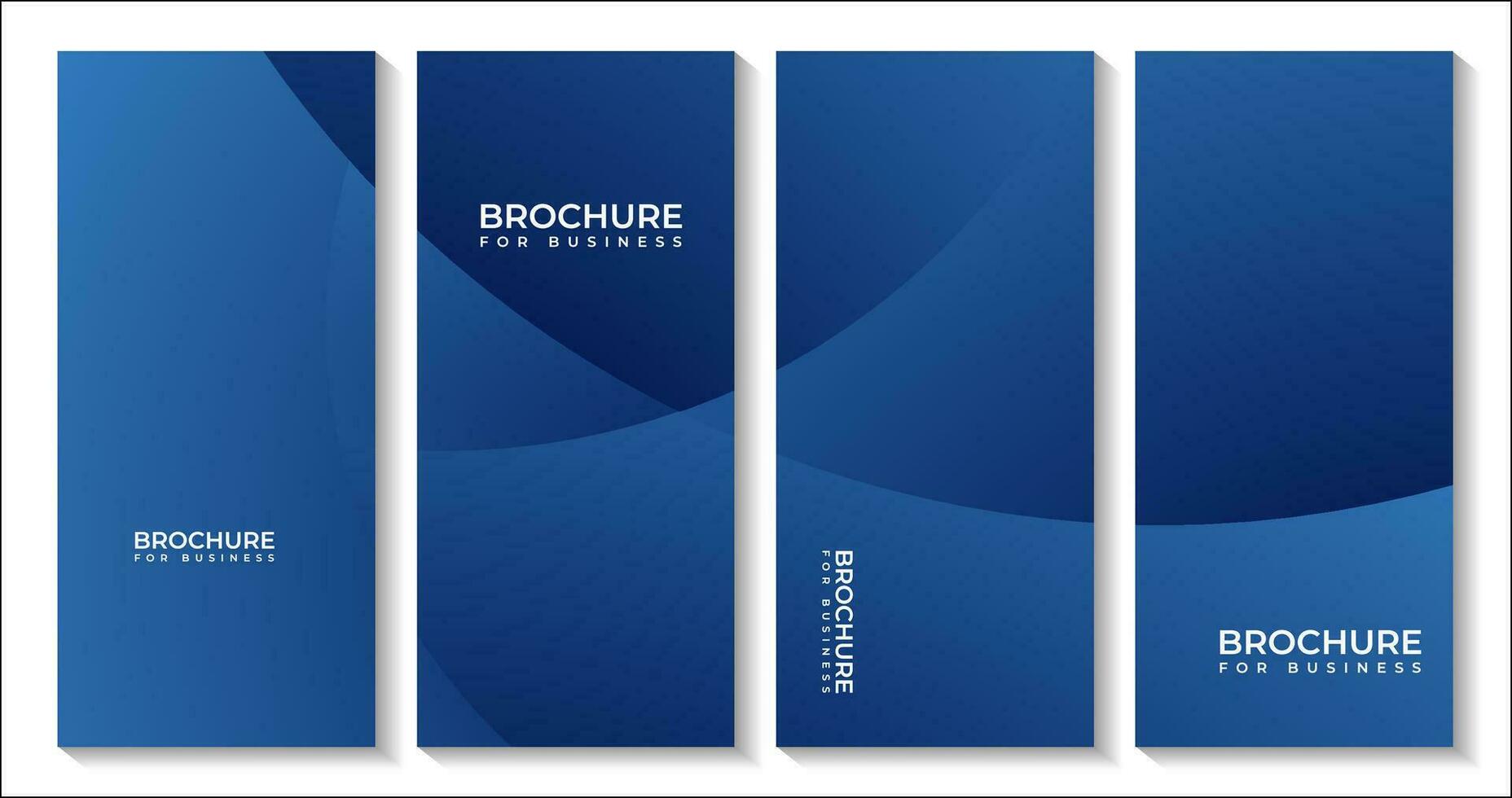 abstrait bleu brochures Contexte avec vagues pour affaires conception vecteur