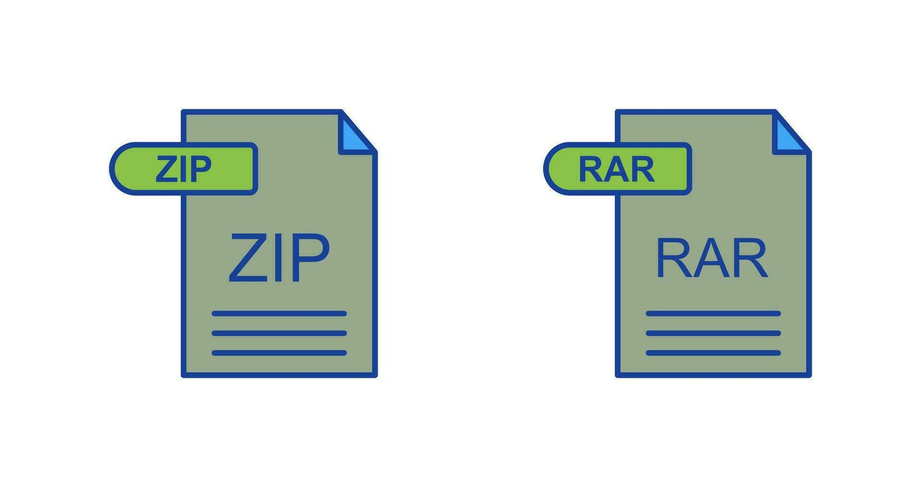 Zip *: français et rar icône vecteur