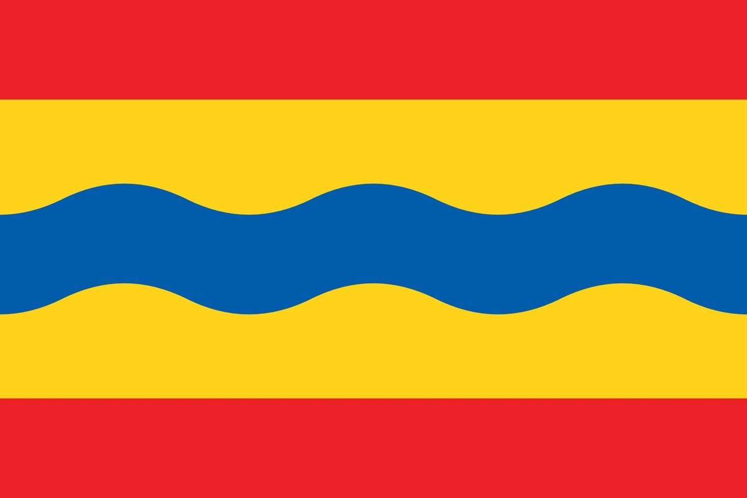 région d'overijssel des pays-bas officiellement drapeau vecteur