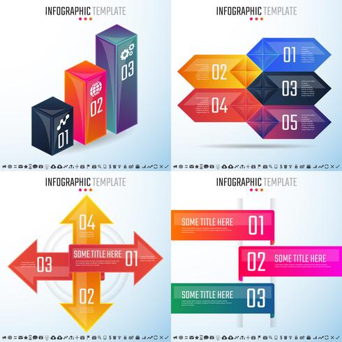 Modèle de conception d&#39;infographie vecteur