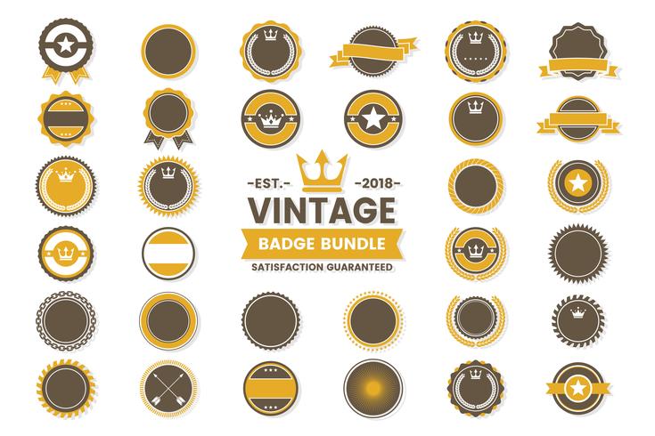 Ruban Vintage Vector Logo pour bannière