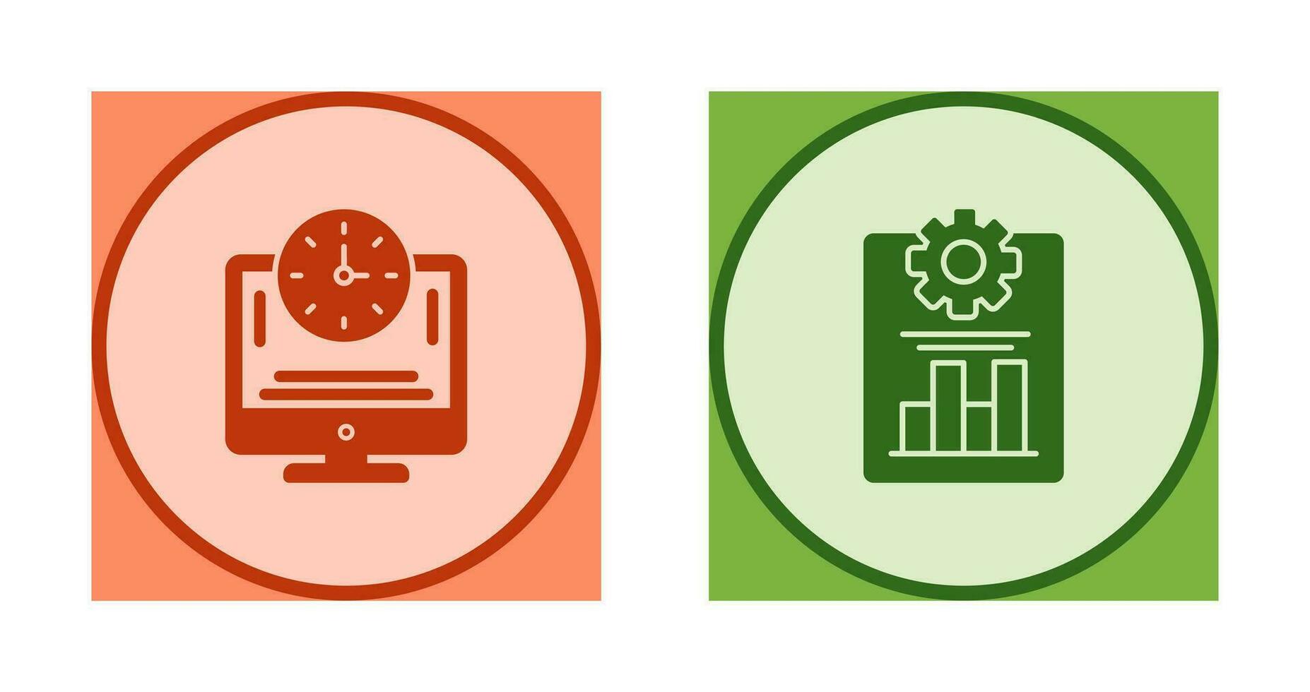 productivité et en ligne temps icône vecteur