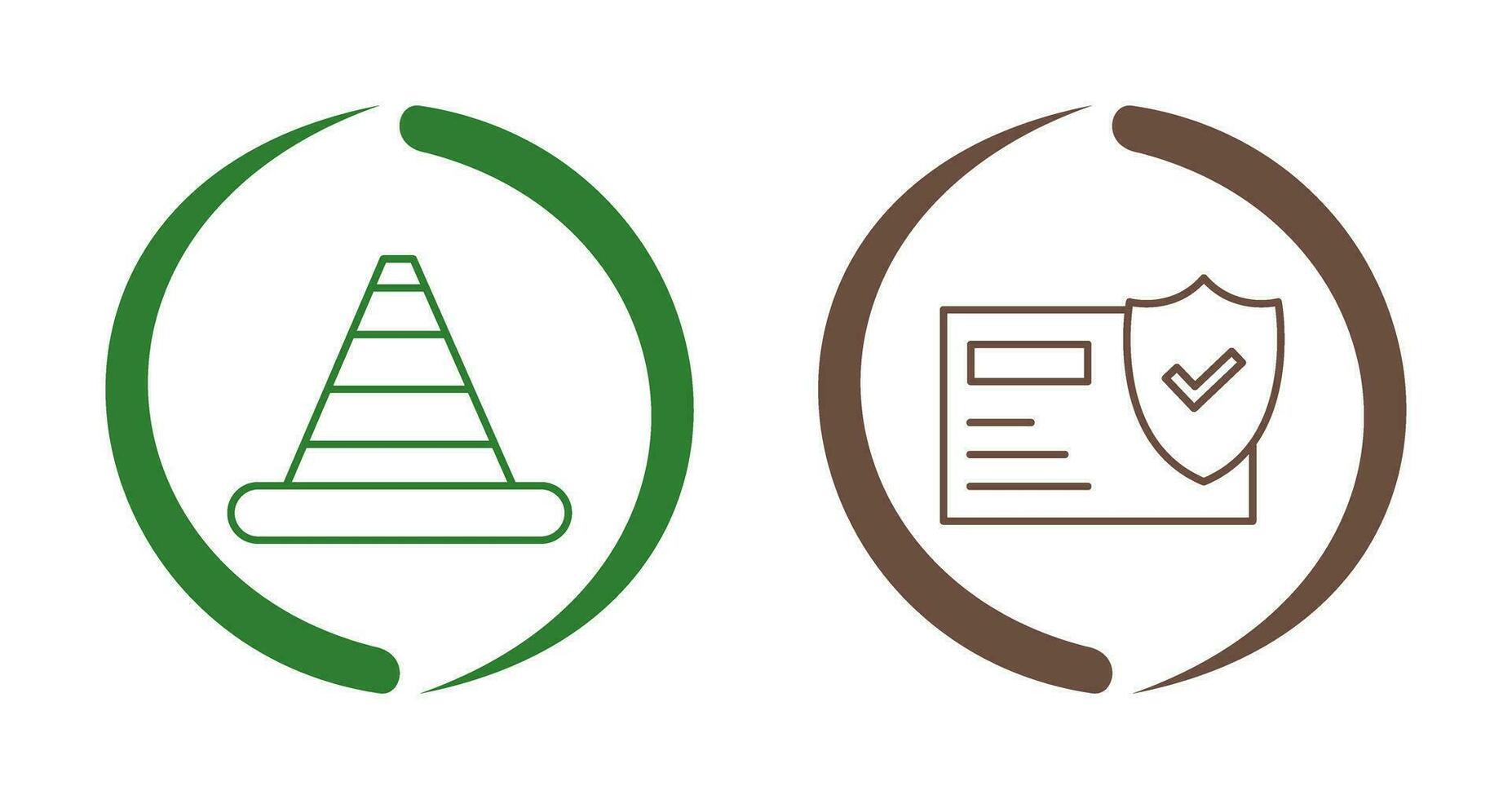 circulation cône et Sécurité icône vecteur