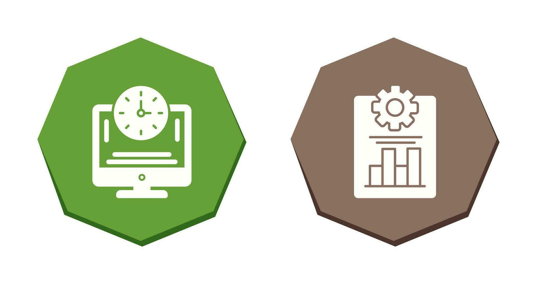 productivité et en ligne temps icône vecteur