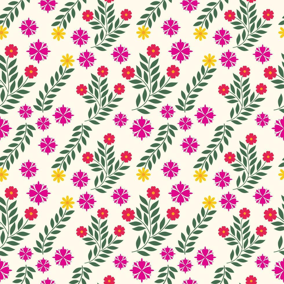 floral sans couture modèle Contexte vecteur illustration.