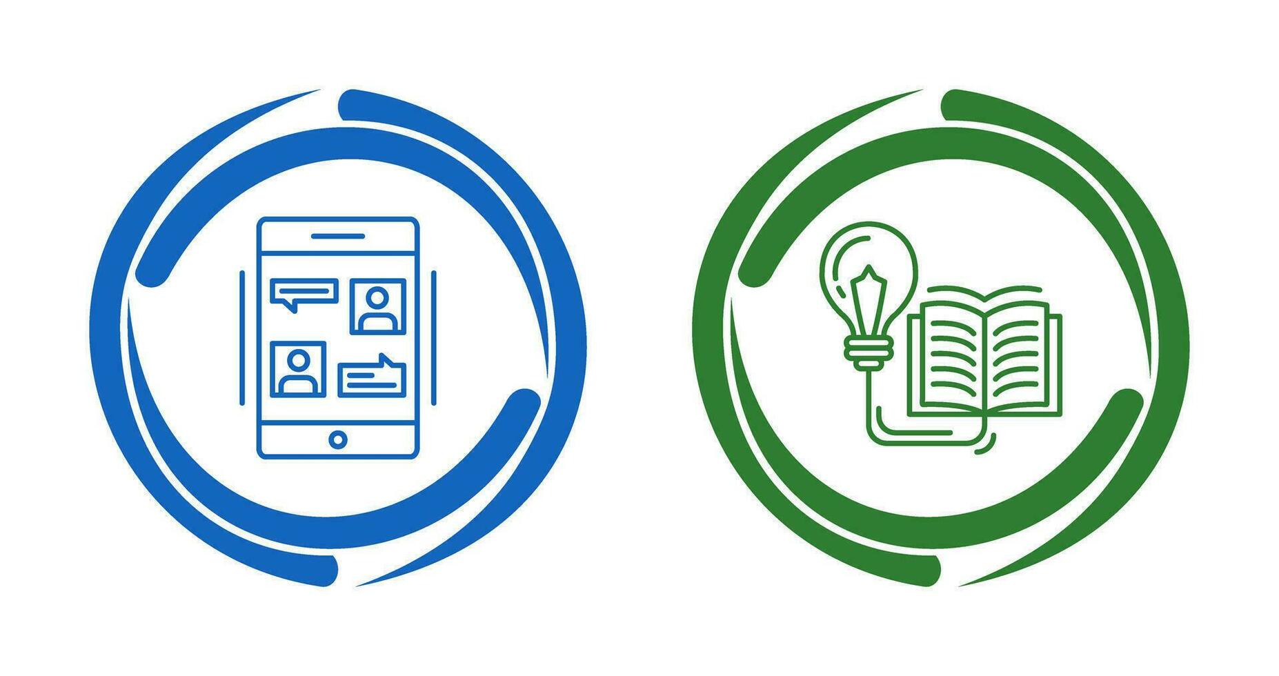 conversation et connaissance icône vecteur
