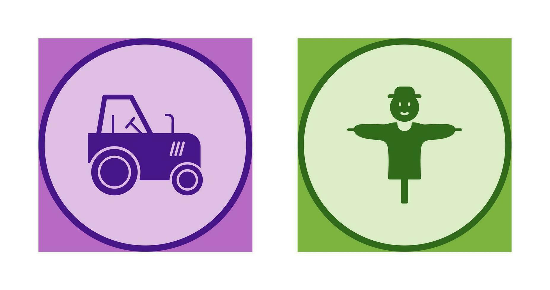 tracteur et agriculture icône vecteur
