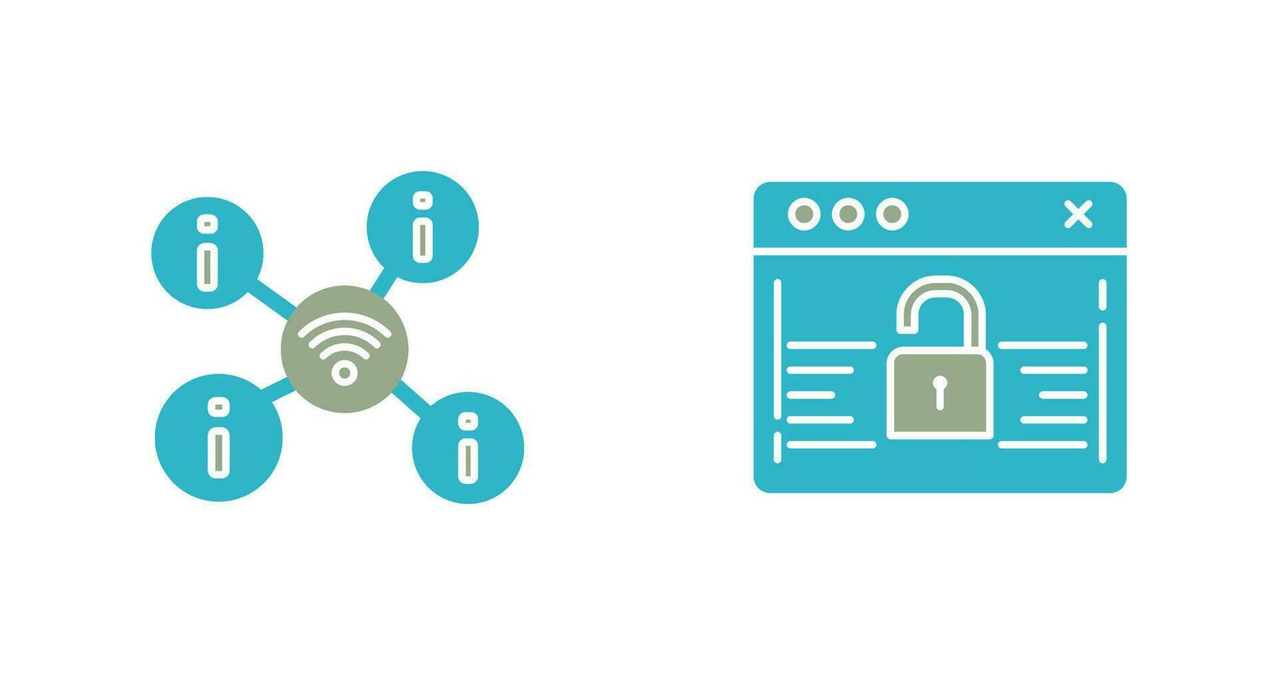 Wifi et mot de passe icône vecteur