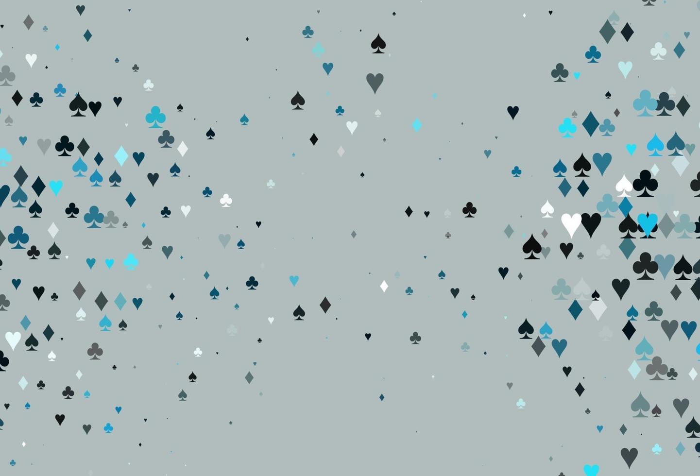 motif vectoriel bleu clair avec symbole de cartes.