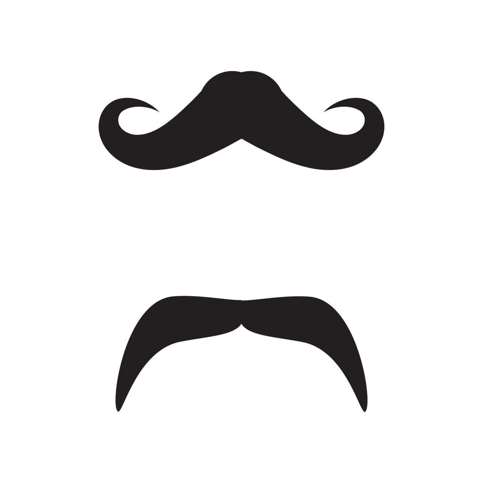 conception d'illustration icône moustache vecteur