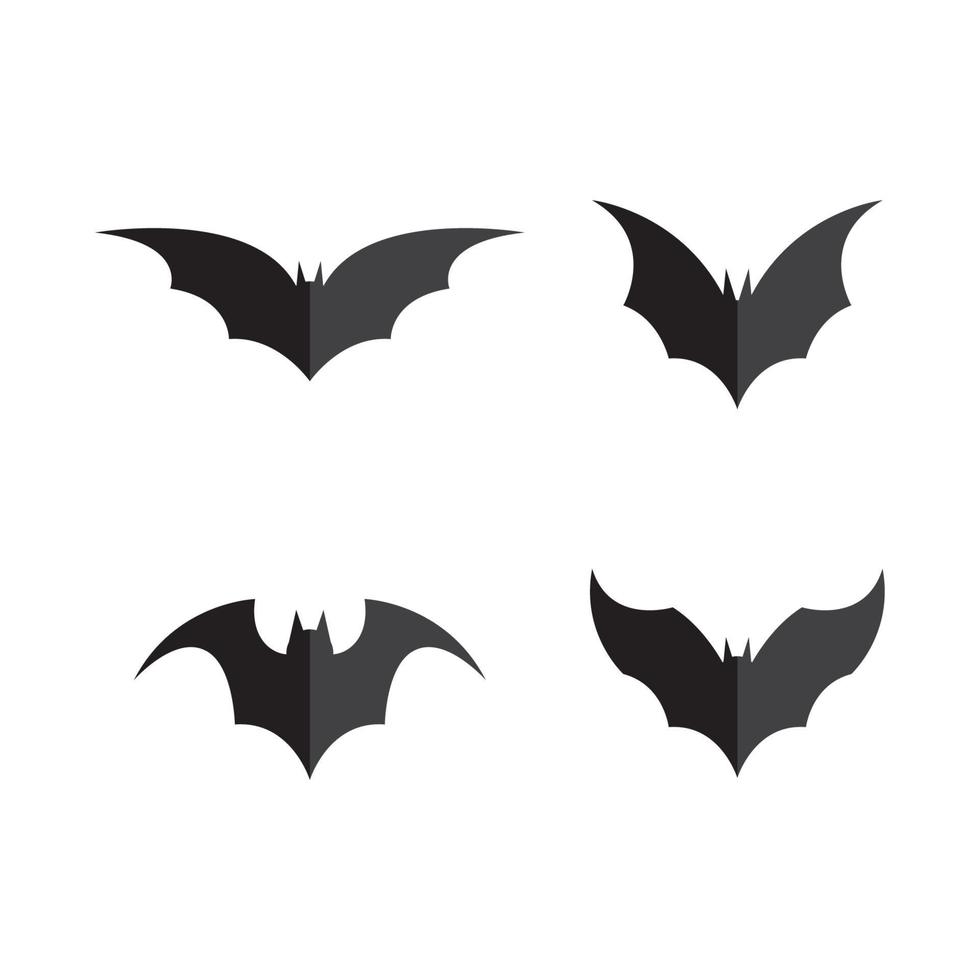 création de logo d'images de chauve-souris vecteur