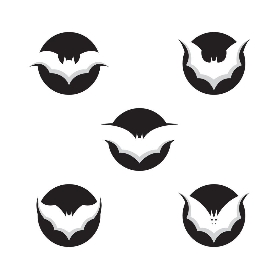 création de logo d'images de chauve-souris vecteur