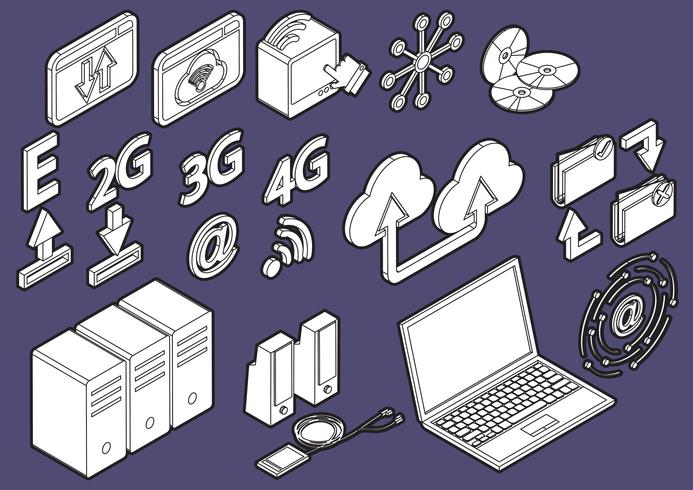 illustration du concept d&#39;icônes infographie ordinateur graphique vecteur