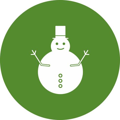 icône de l&#39;homme de neige de vecteur