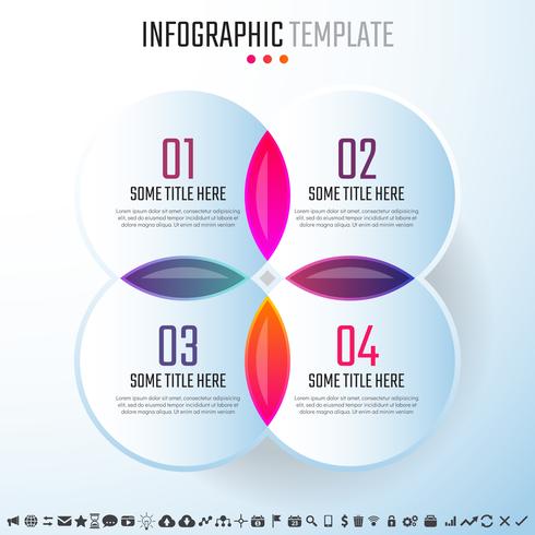 Modèle de conception d&#39;infographie vecteur