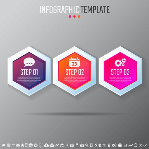 Modèle de conception d&#39;infographie vecteur