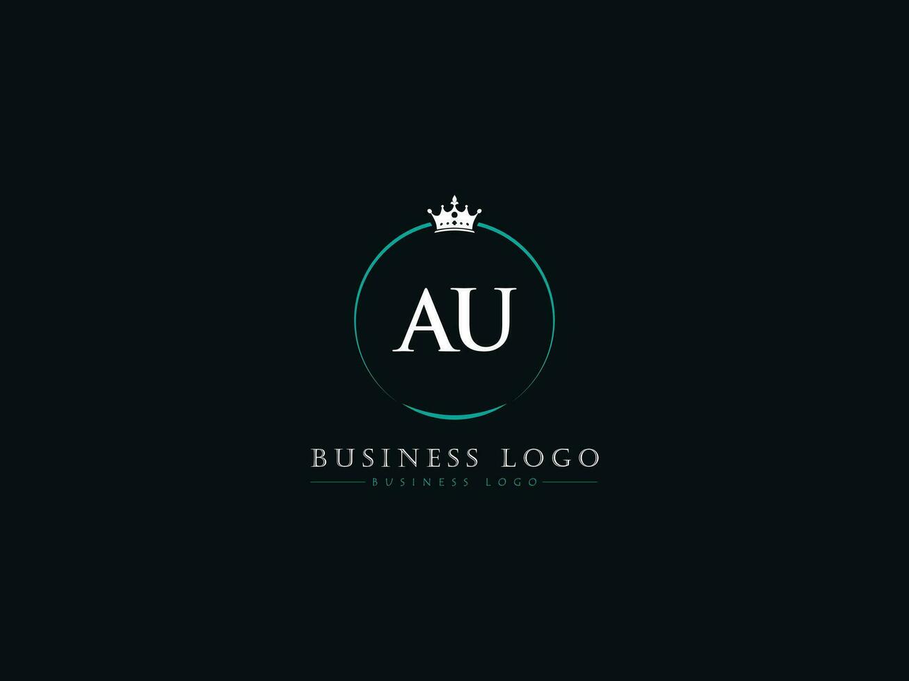 coloré couronne au logo image, moderne au luxe cercle lettre logo vecteur