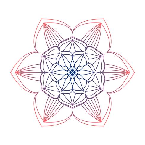 Image vectorielle ornement Mandala vecteur