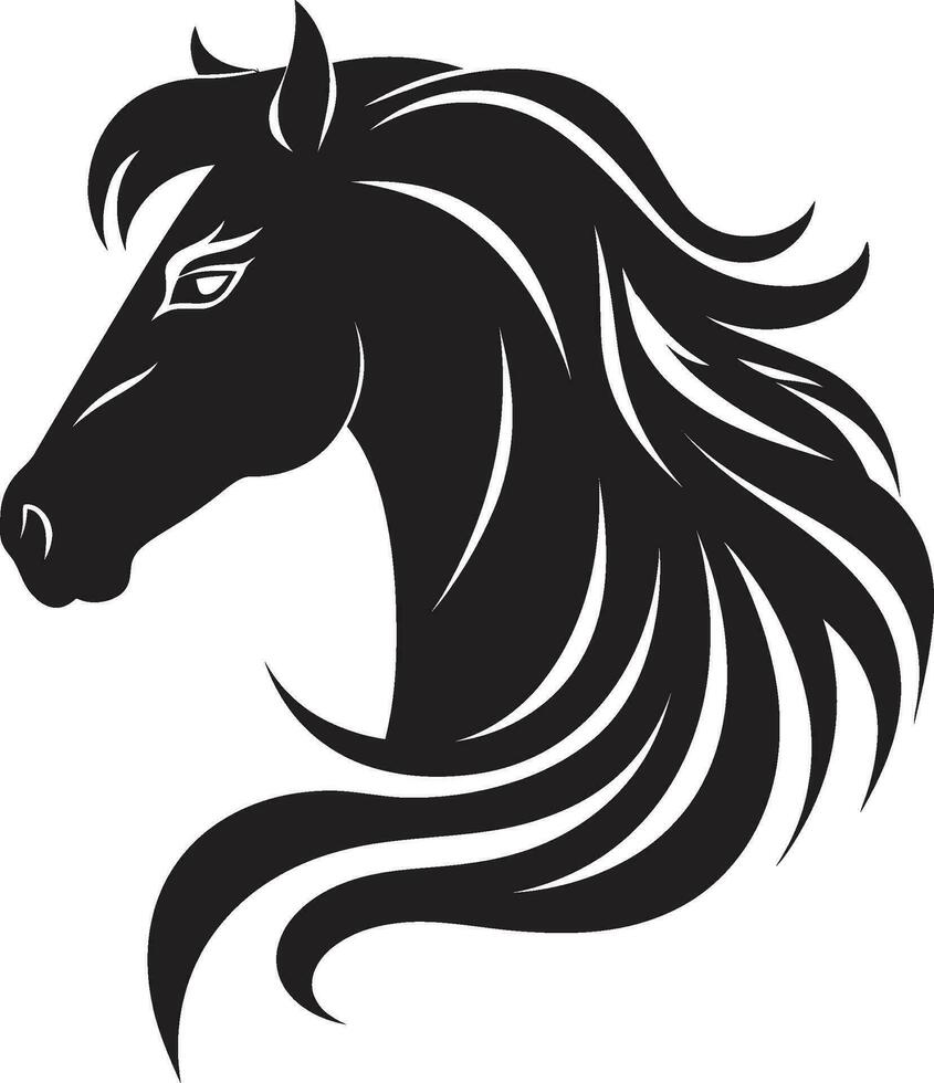 cavaliers un compagnon monochrome vecteur hommage à le cheval puissance dans art noir vecteur mettant en valeur équestre majesté
