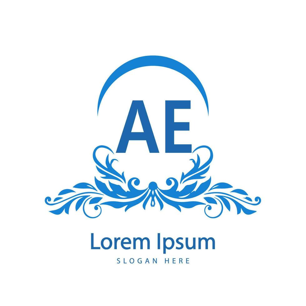 lettre calligraphique minimal monogramme emblème style vecteur logo