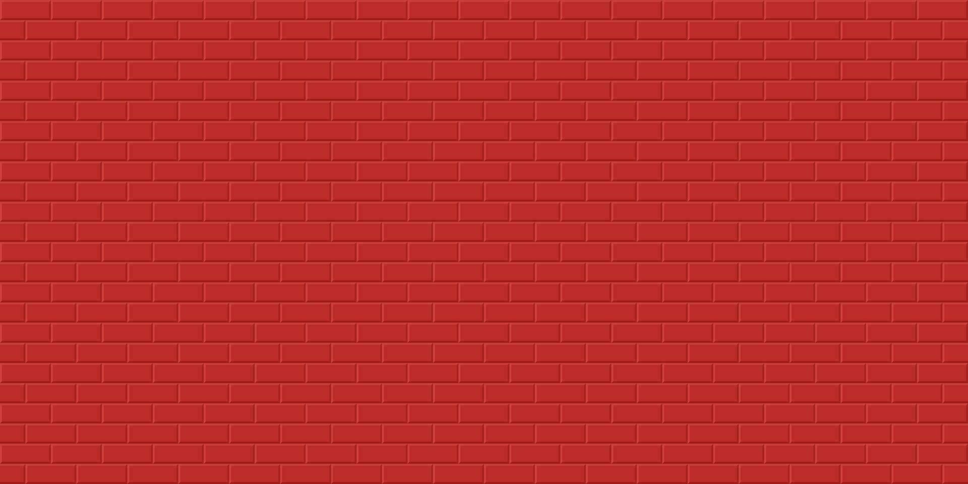 rouge brique mur arrière-plan, abstrait géométrique sans couture modèle conception, vecteur illustration