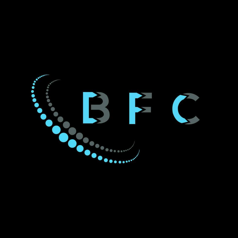 bfc lettre logo Créatif conception. bfc unique conception. vecteur