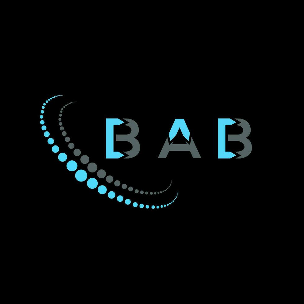 bab lettre logo Créatif conception. bab unique conception. vecteur