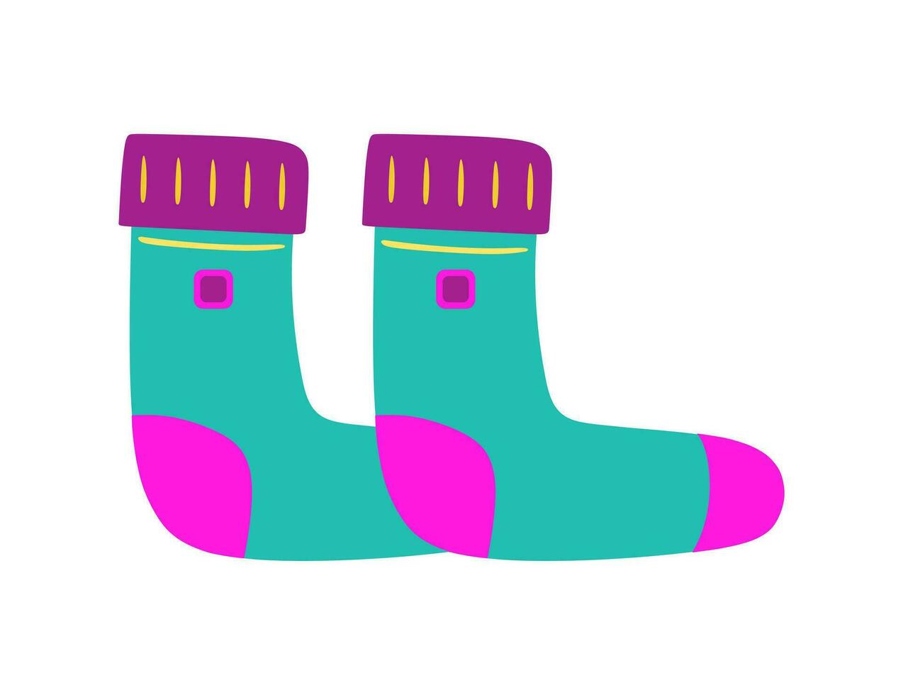 Chaussettes En Laine De Dessin Animé. Paire Rayures Enfants Chaussettes Hiver  Chaud Rayé Enfant Chaussette Laine Laine Laine Laine Illustration de  Vecteur - Illustration du paire, dessin: 238480594