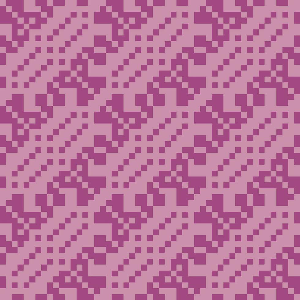 une pixel modèle dans violet et rose vecteur