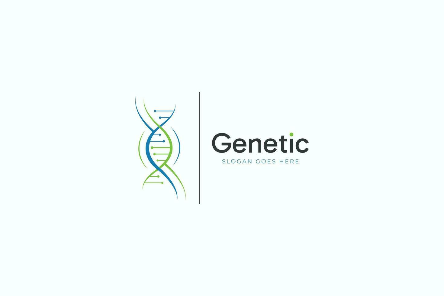 génétique logo affaires science médical santé recherche signe symbole vecteur