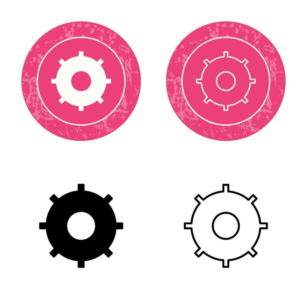 icône de vecteur de paramètres uniques