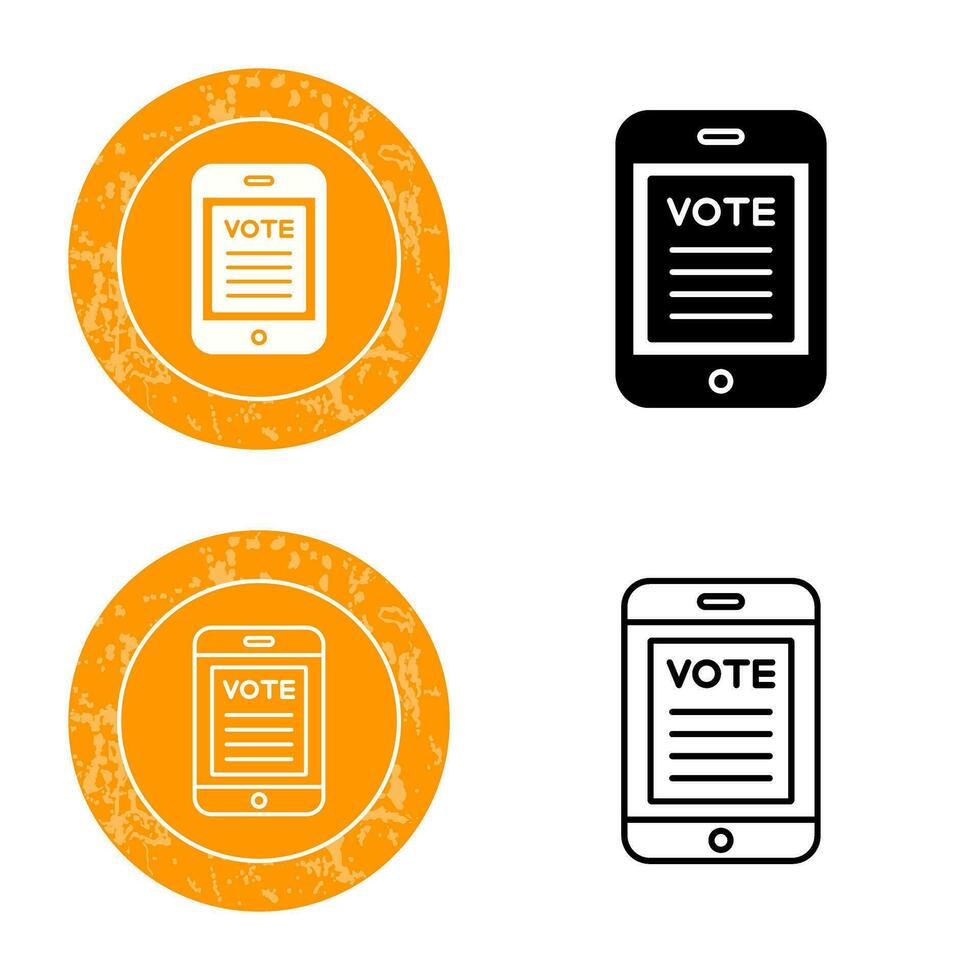 icône de vecteur de vote