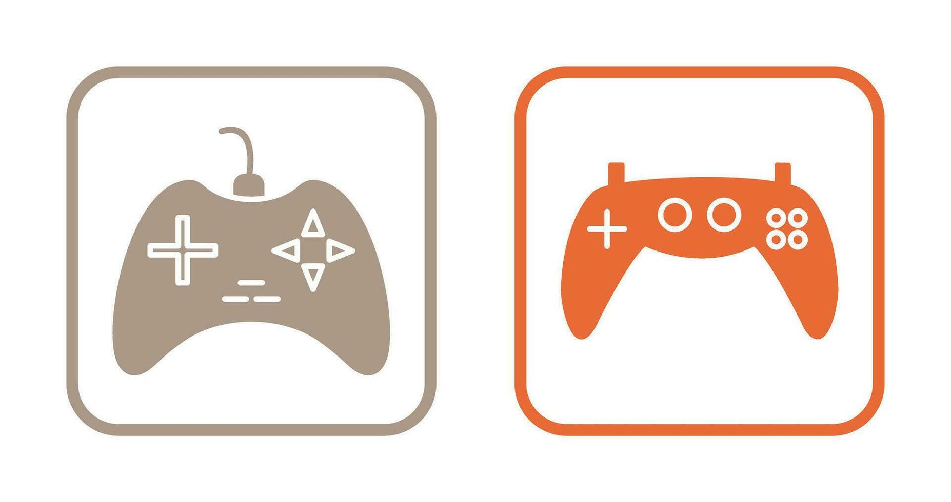 jeu console et jeu console icône vecteur